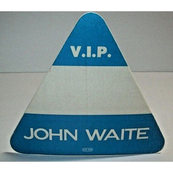John Waite Backstage Pass Original 1980's VIP Concert Tour Rock Pop Music - Picture 1 of 1